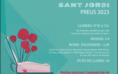 Sant Jordi 🌹 2023 – No et quedis sense la teva rosa i/o llibre :)